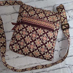 Vera Bradley Burgundy Medallion Crossbody Purse Vintage